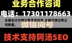 全国会计代理记账系统官网,全国代理记账公司数量。
