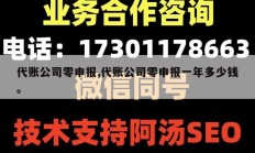 代账公司零申报,代账公司零申报一年多少钱。