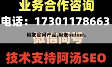 用友官网产品,用友online。