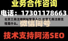 北京工商注册网站登录入口,北京工商注册流程是什么。