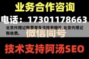 北京代理记账费用及流程表图片,北京代理记账收费。