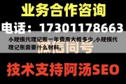小规模代理记账一年费用大概多少,小规模代理记账需要什么材料。